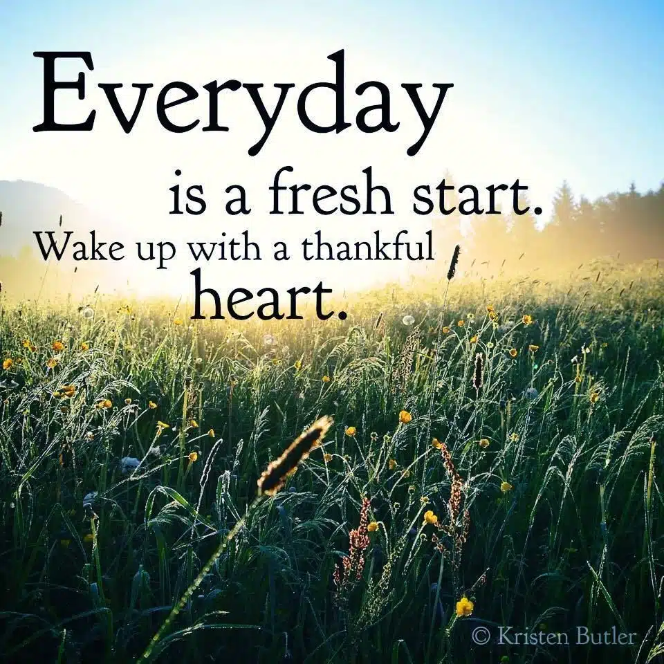 everyday is fresh start wake up ...