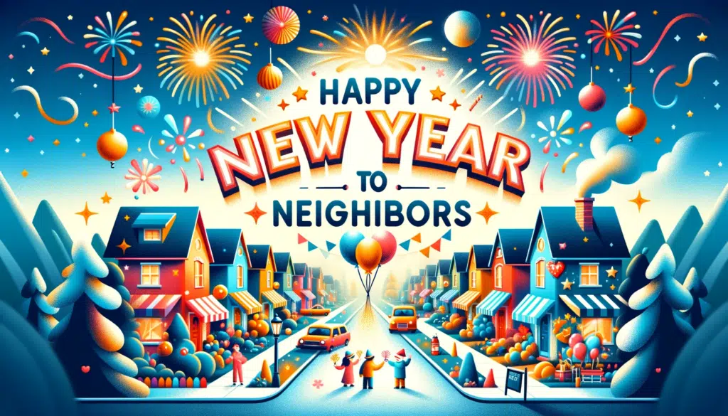 celebrate new year with neighbours