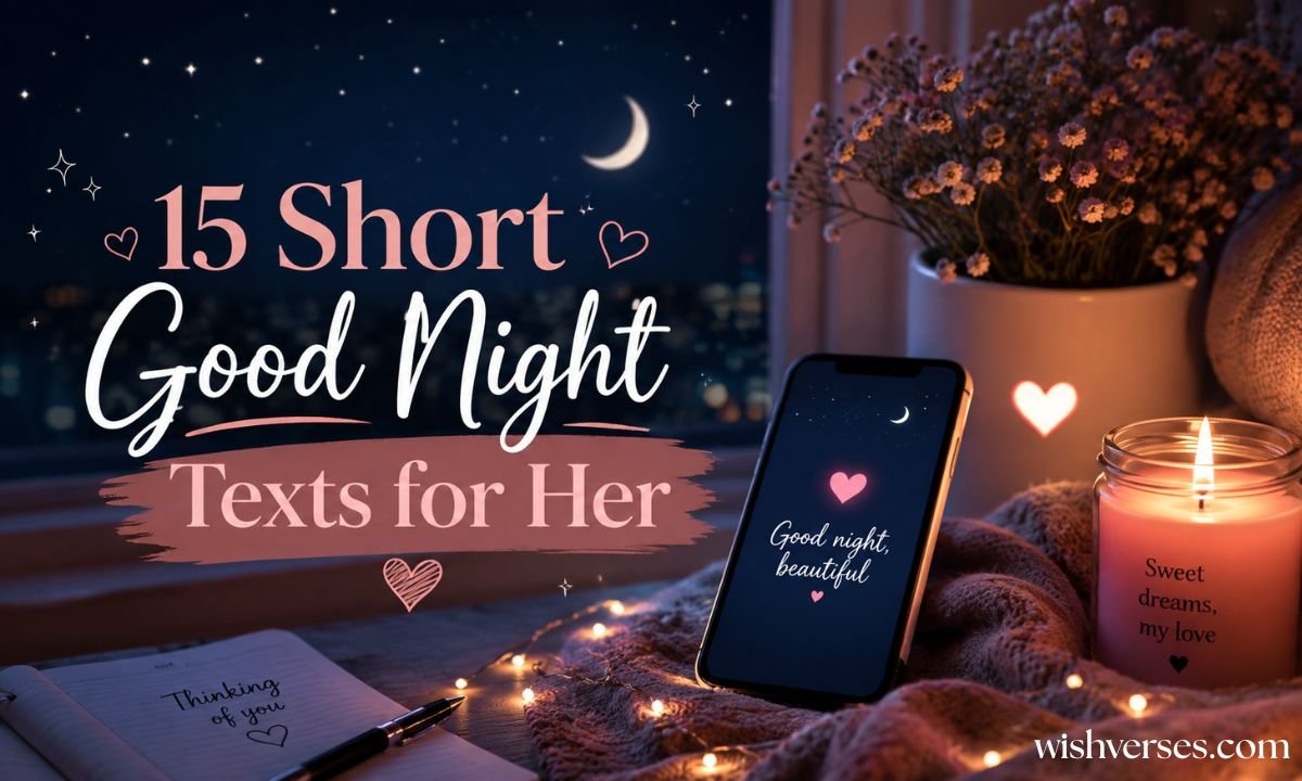 15 Short Good Night Texts for Her