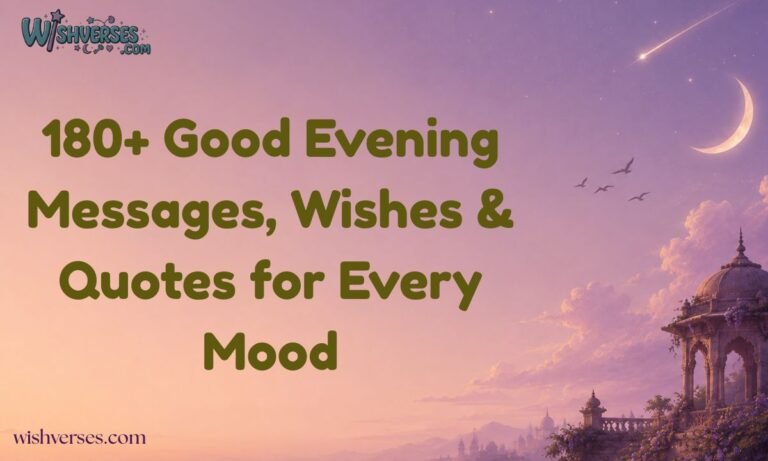 180+ Good Evening Messages, Wishes & Quotes for Every Mood