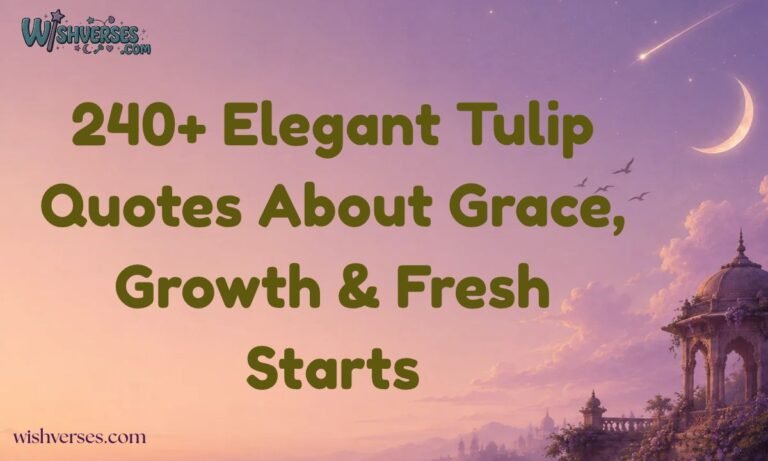 240+ Elegant Tulip Quotes About Grace, Growth & Fresh Starts