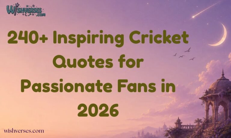 240+ Inspiring Cricket Quotes for Passionate Fans in 2026