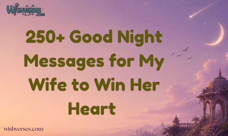 250+ Good Night Messages for My Wife to Win Her Heart 