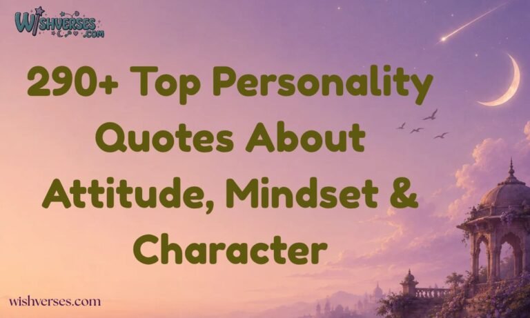 290+ Top Personality Quotes About Attitude, Mindset & Character