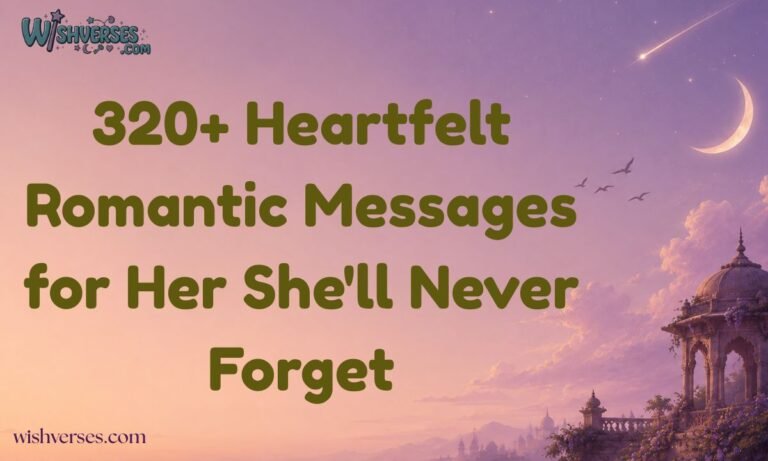 320+ Heartfelt Romantic Messages for Her She will Never Forget