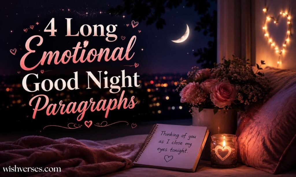 4 Long Emotional Good Night Paragraphs