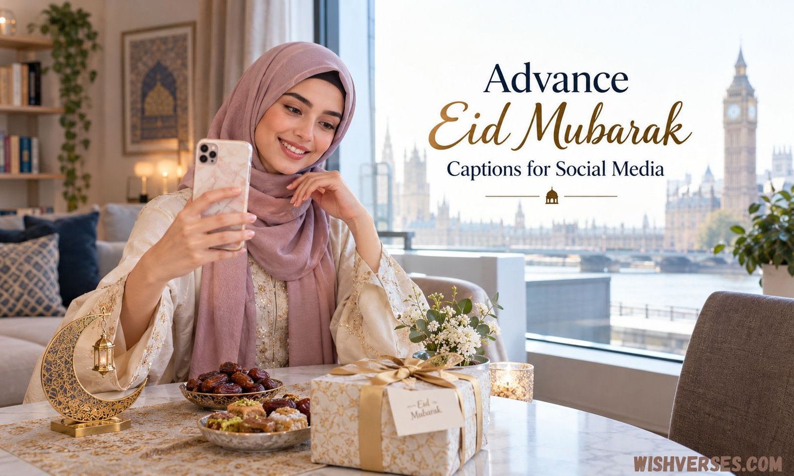 Advance Eid Mubarak Captions for Social Media