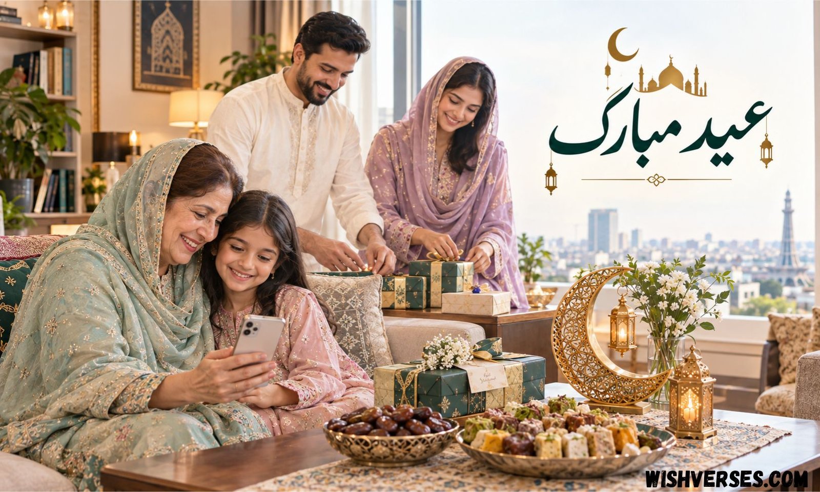 Advance Eid Mubarak Wishes in Urdu