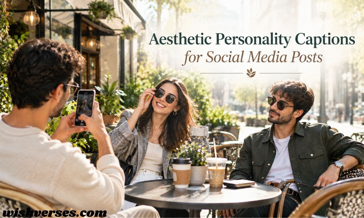 Aesthetic Personality Captions for Social Media Posts