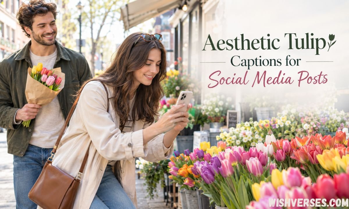 Aesthetic Tulip Captions for Social Media Posts
