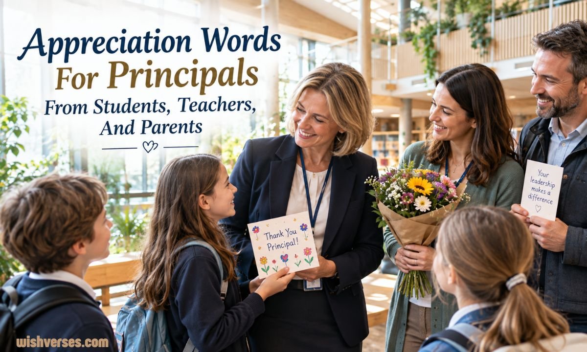 Appreciation Words For Principals From Students, Teachers, And Parents