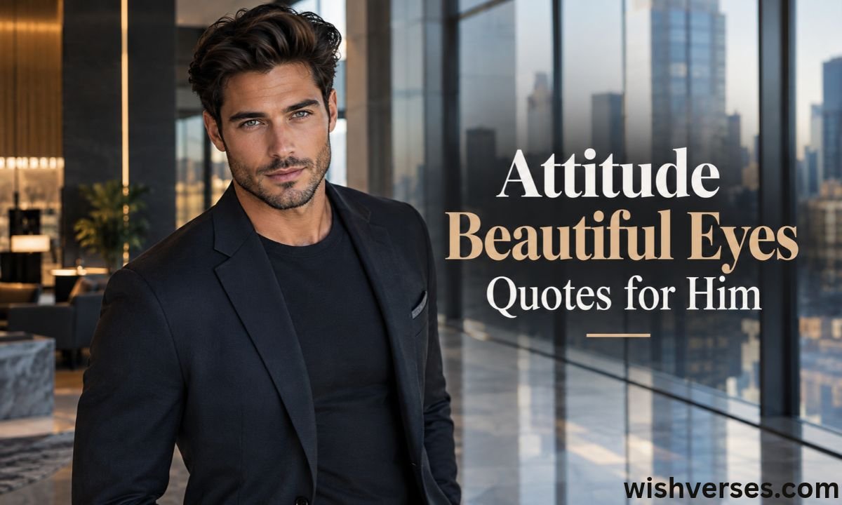 Attitude Beautiful Eyes Quotes for Him