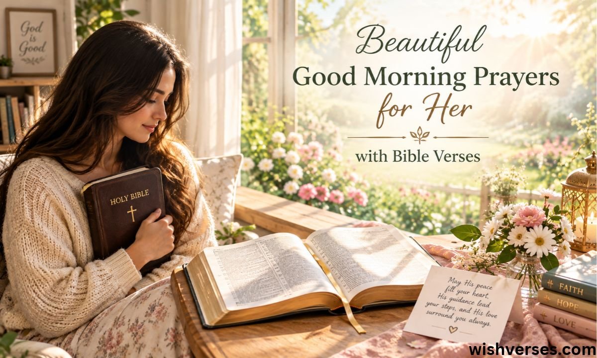 Beautiful Good Morning Prayers for Her with Bible Verses