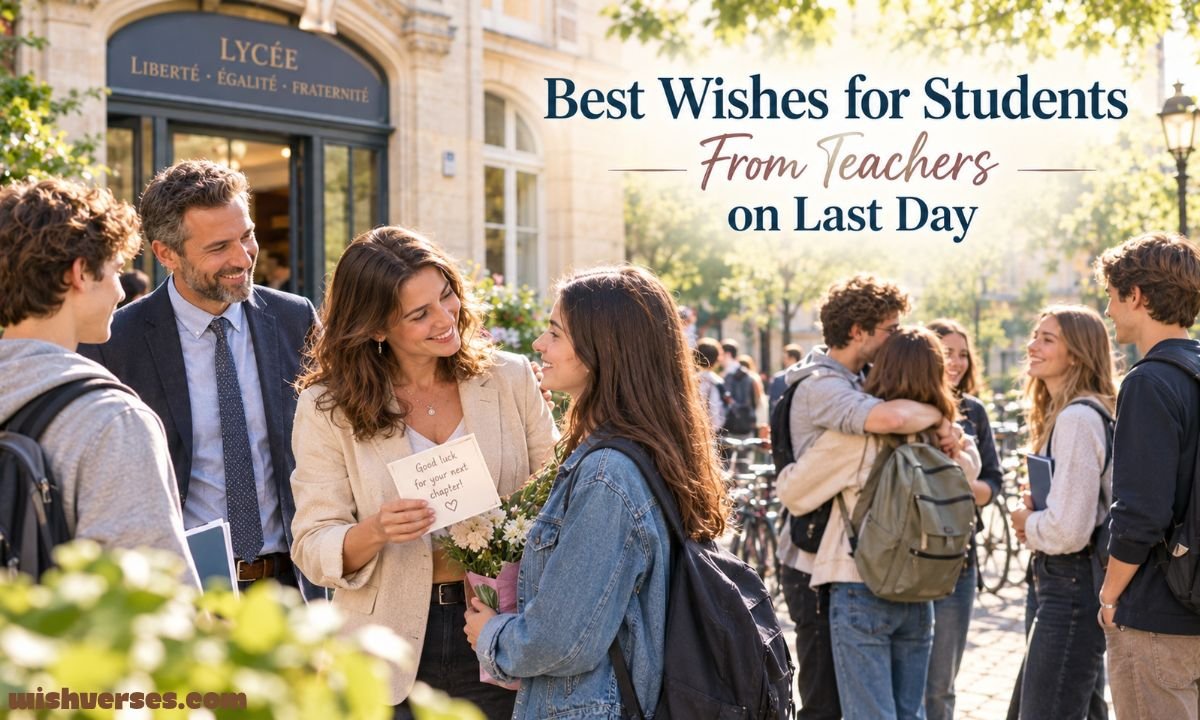 Best Wishes for Students From Teachers on Last Day