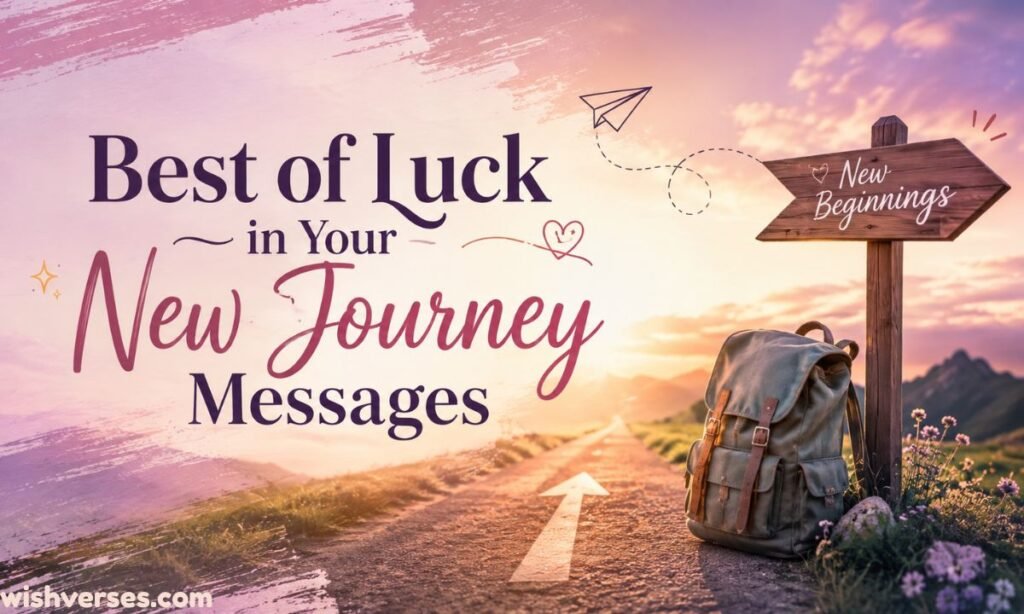 Best of Luck in Your New Journey Messages