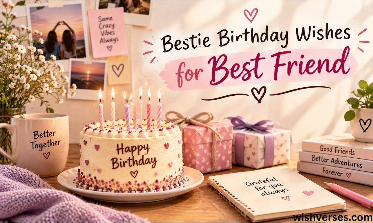 Bestie birthday wishes for best friend