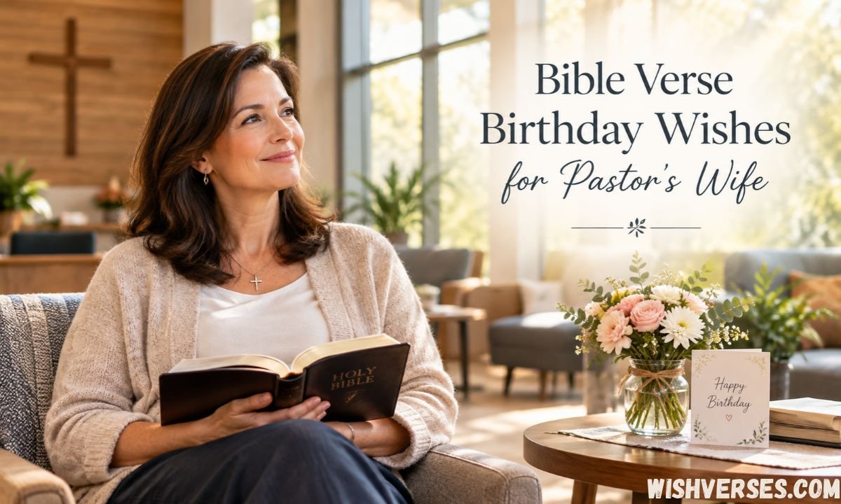 Bible Verse Birthday Wishes for Pastor’s Wife