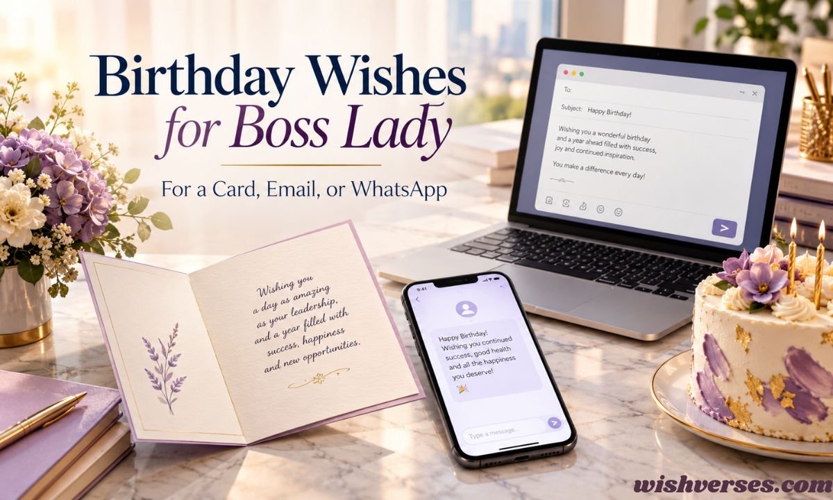 Birthday Wishes for Boss Lady — For a Card, Email, or WhatsApp