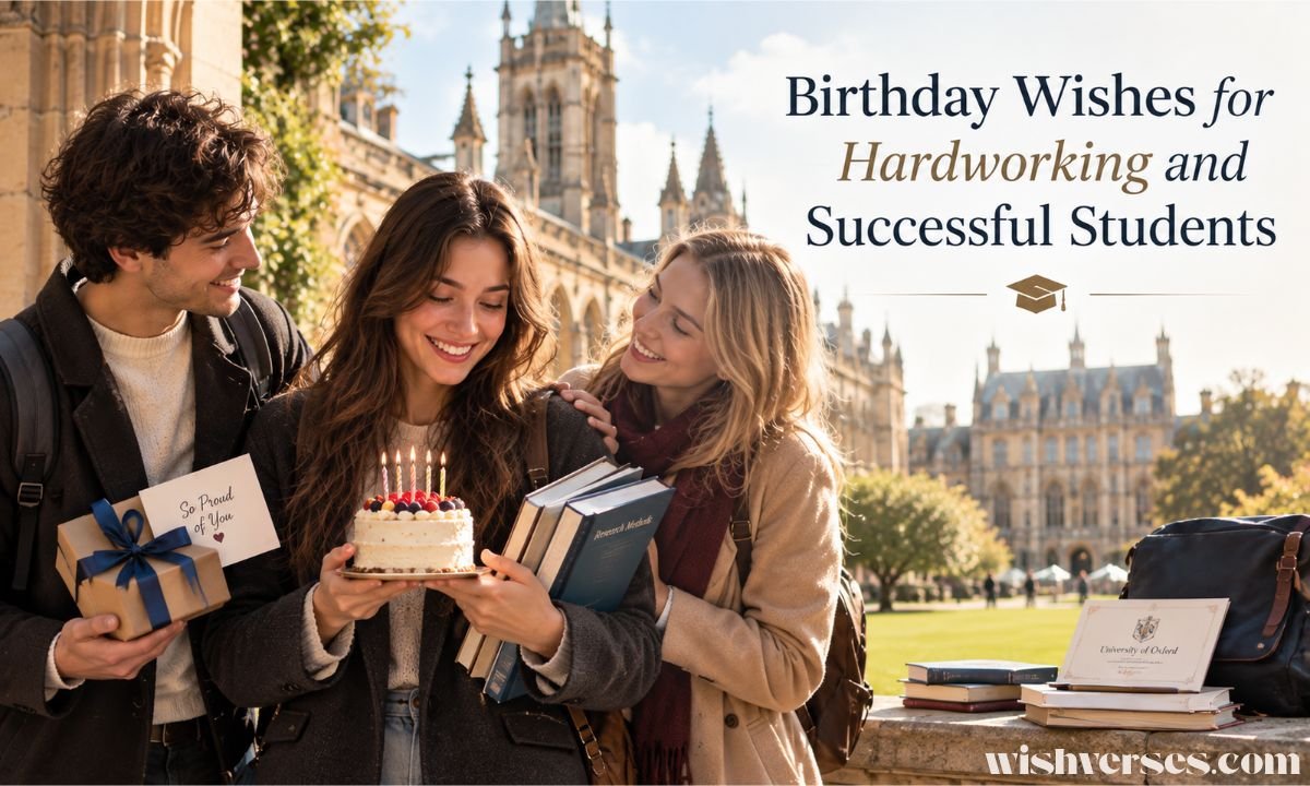 Birthday Wishes for Hardworking and Successful Students