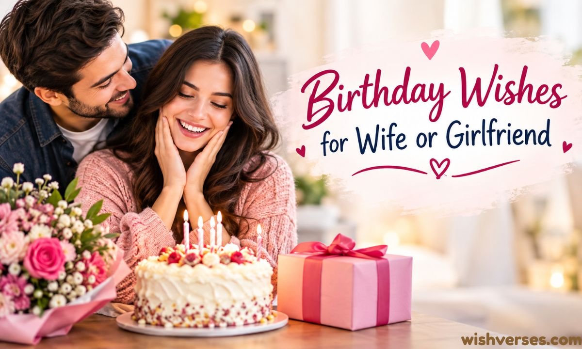 Birthday Wishes for Wife or Girlfriend