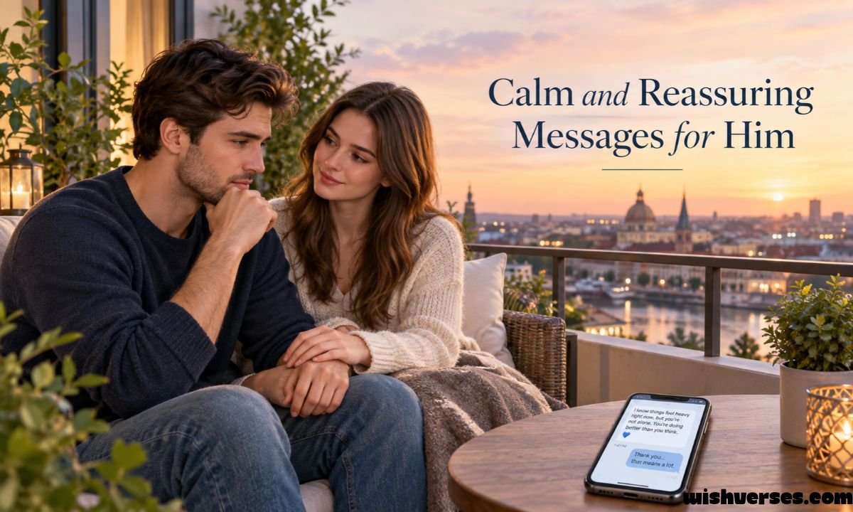Calm and Reassuring Messages for Him