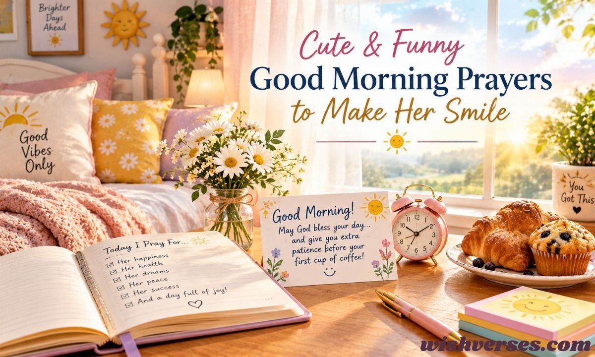 Cute & Funny Good Morning Prayers to Make Her Smile