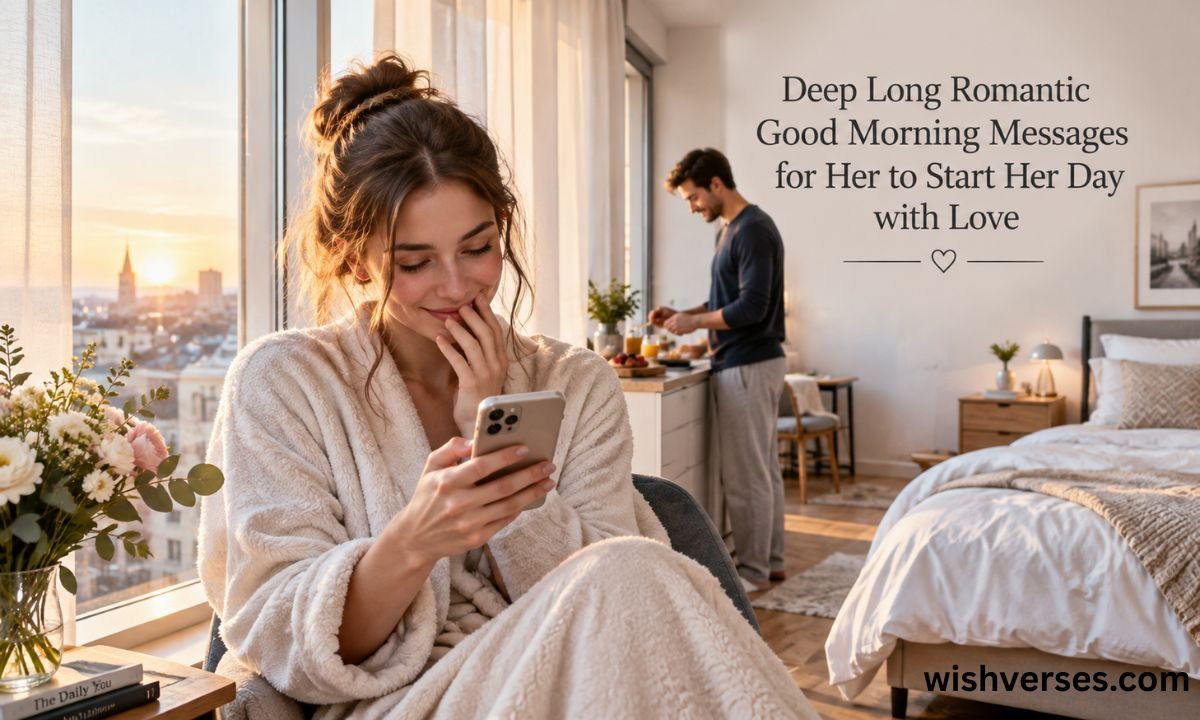 Deep Long Romantic Good Morning Messages for Her to Start Her Day with Love