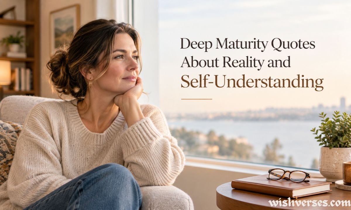 Deep Maturity Quotes About Reality and Self-Understanding