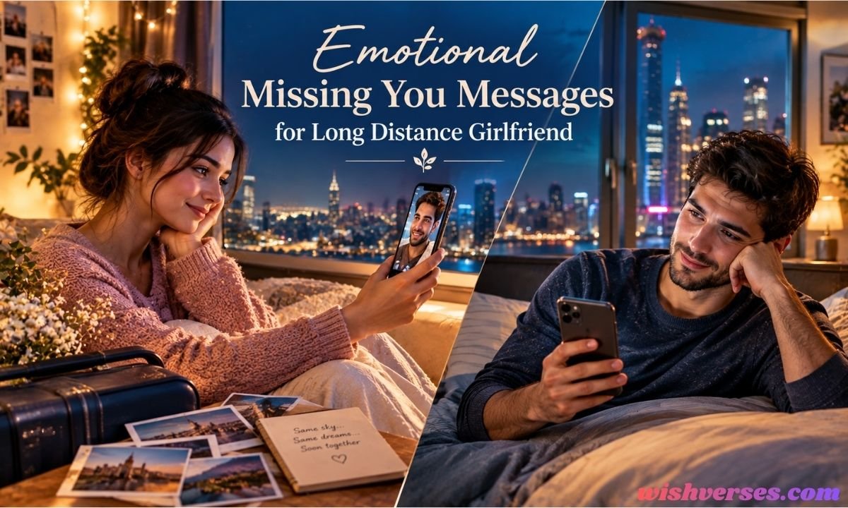 Emotional Missing You Messages for Long Distance Girlfriend