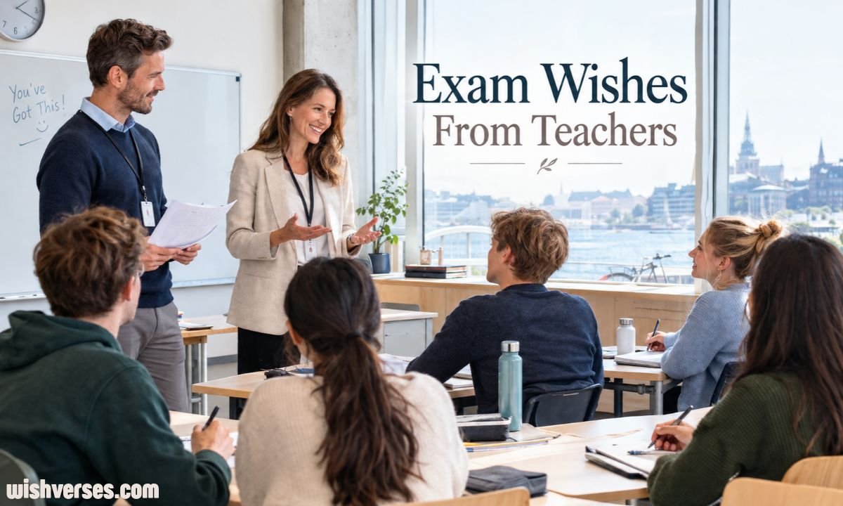 Exam Wishes From Teachers