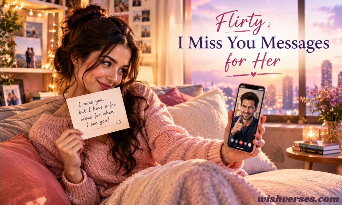 Flirty I Miss You Messages for Her