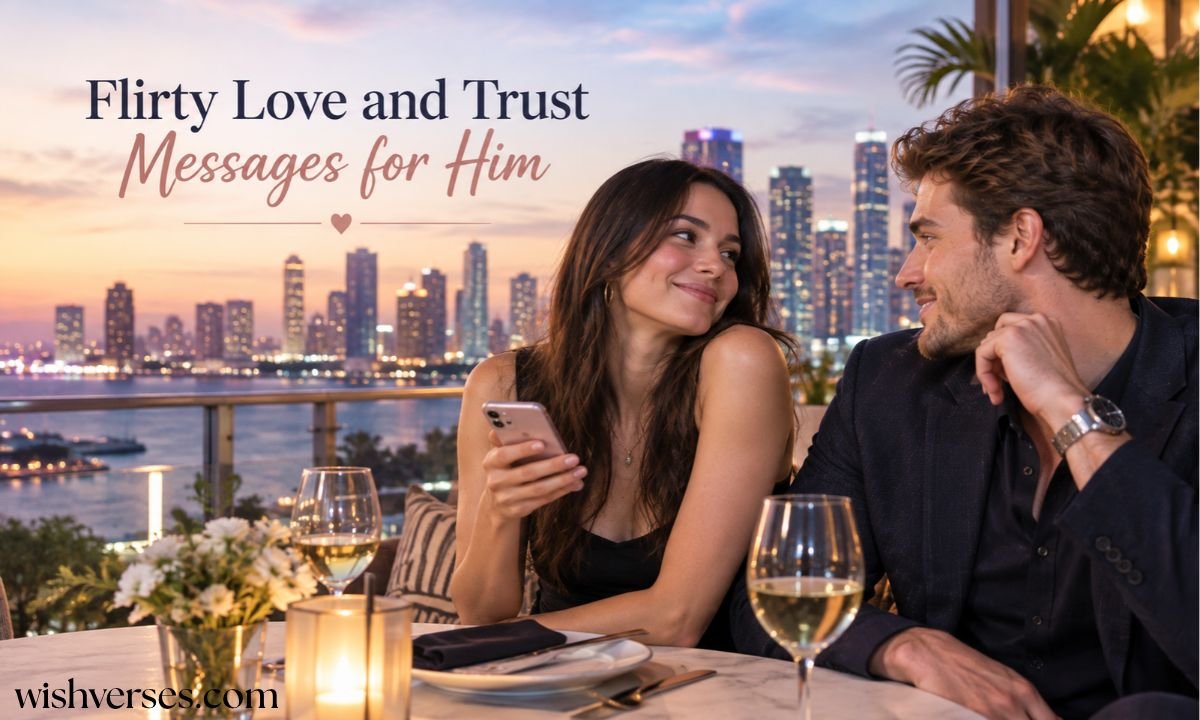 Flirty Love and Trust Messages for Him