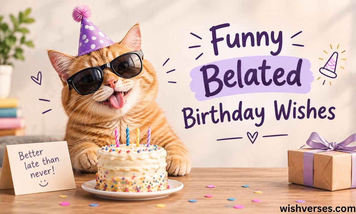 Funny Belated Birthday Wishes