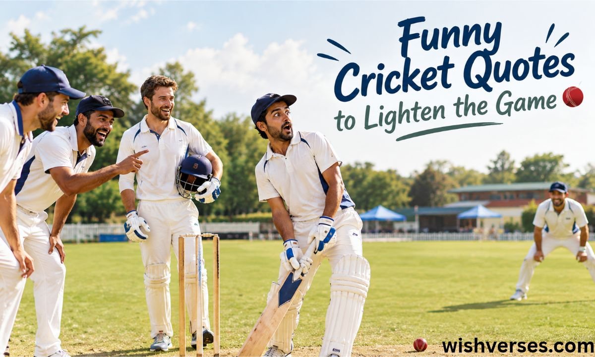 Funny Cricket Quotes to Lighten the Game