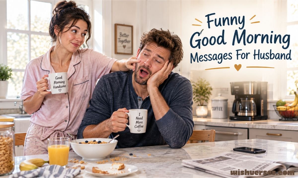 Funny Good Morning Messages For Husband