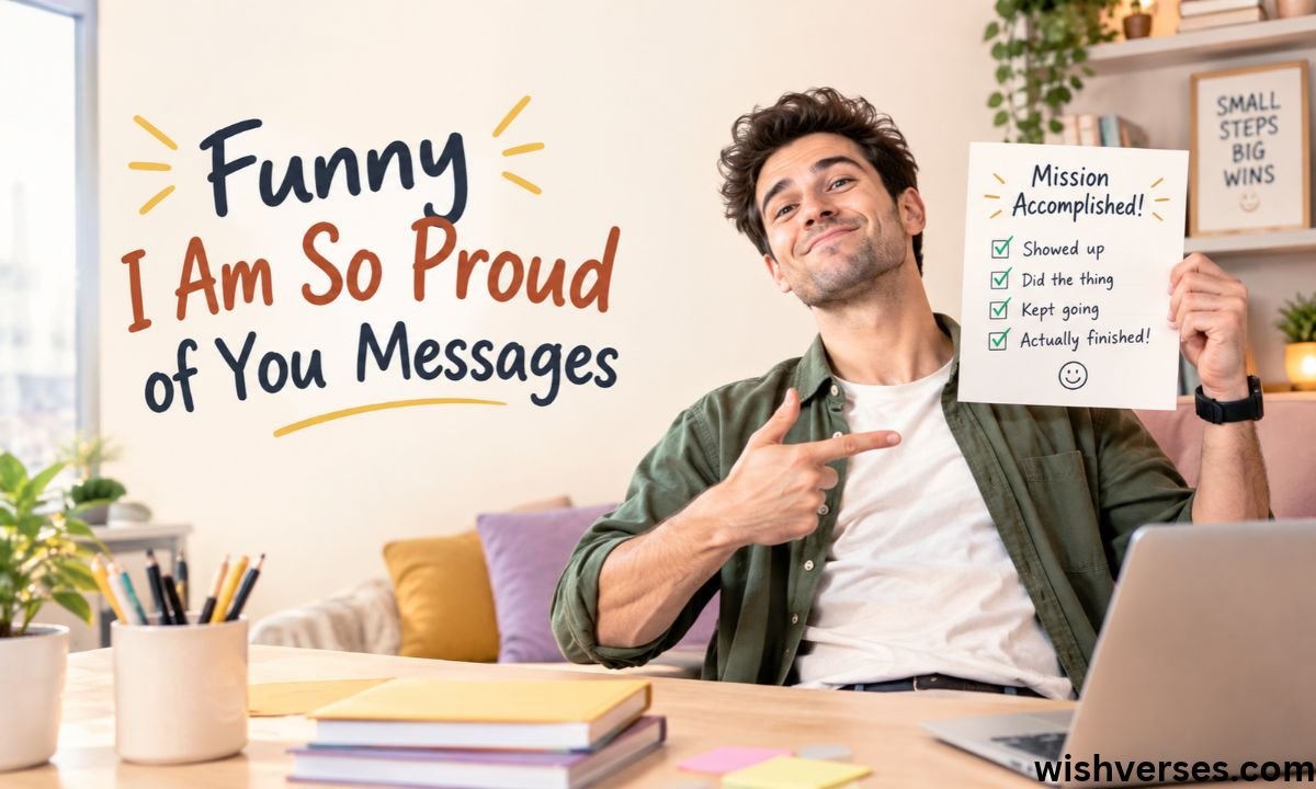 Funny I Am So Proud of You Messages