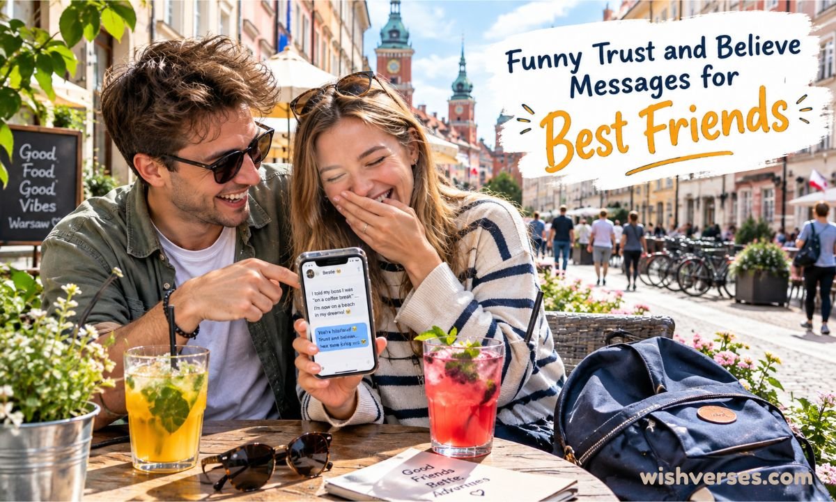 Funny Trust and Believe Messages for Best Friends