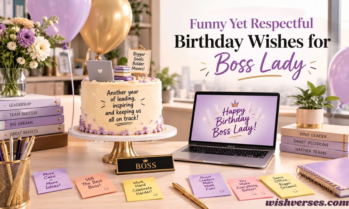 Funny Yet Respectful Birthday Wishes for Boss Lady