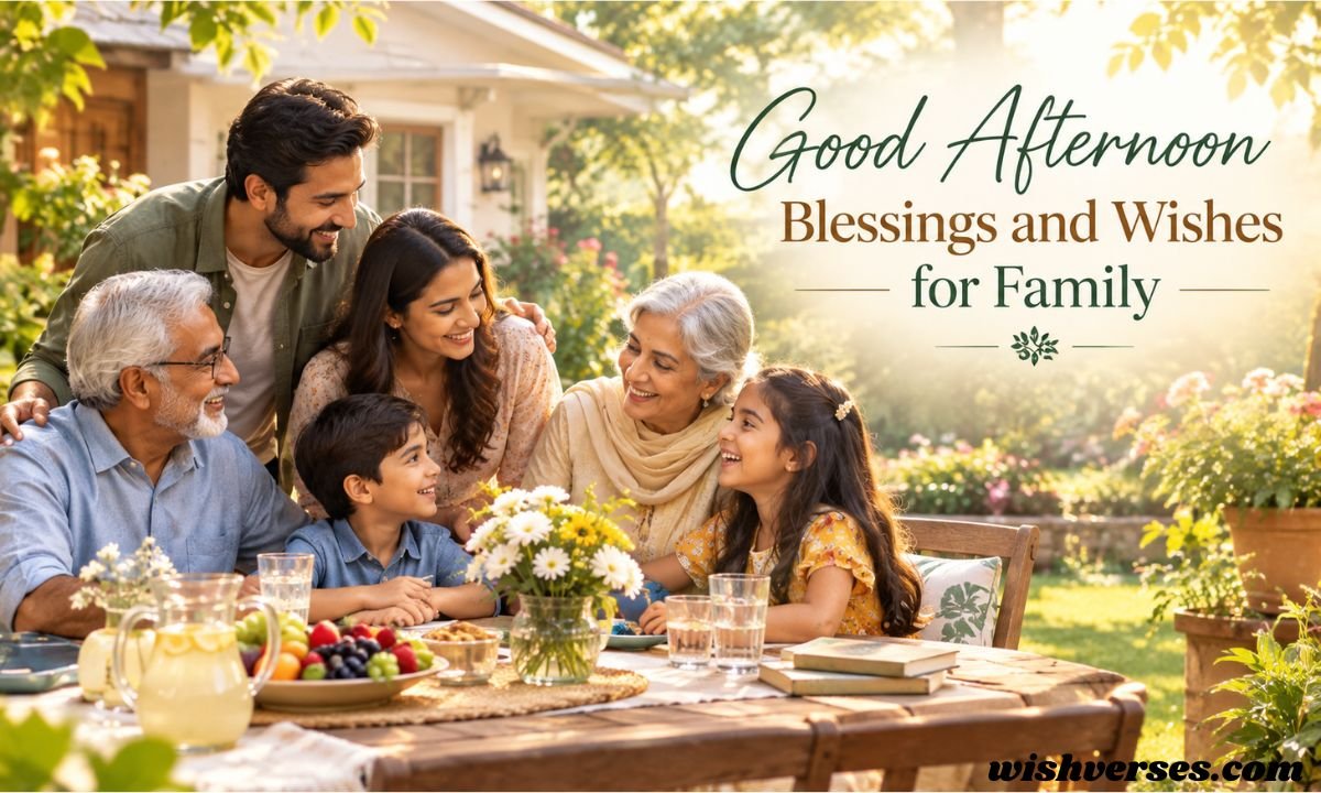 Good Afternoon Blessings and Wishes for Family.
