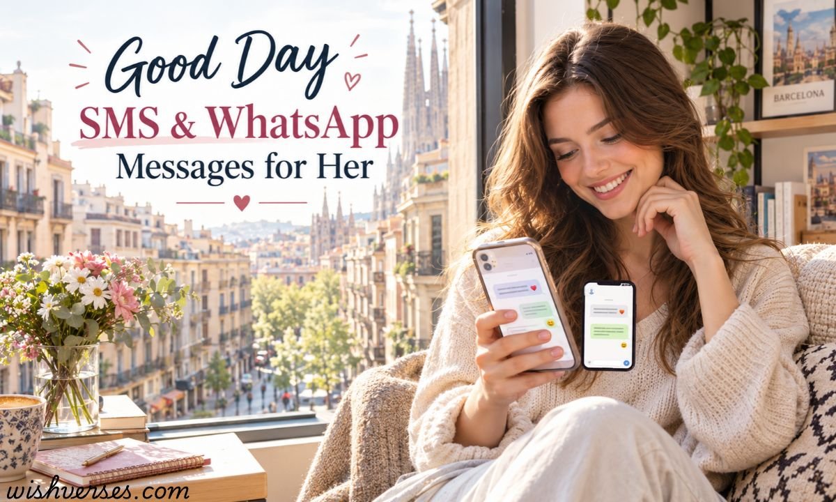 Good Day SMS & WhatsApp Messages for Her