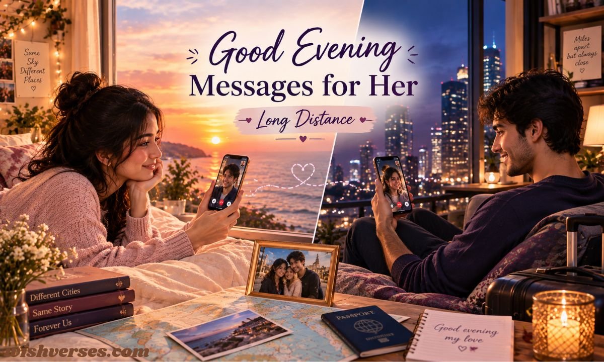 Good Evening Messages for Her Long Distance 