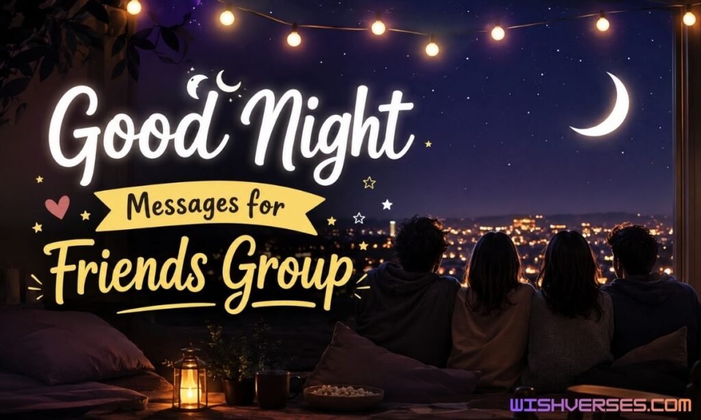 Good Night Messages for Friends Group