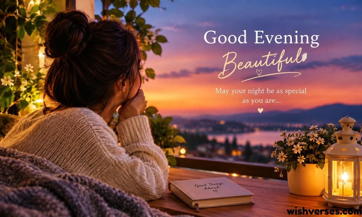 Good evening messages for her that touches the heart