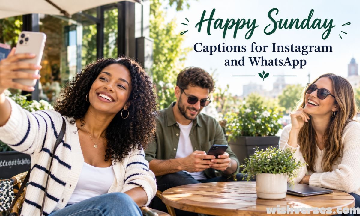 Happy Sunday Captions for Instagram and WhatsApp