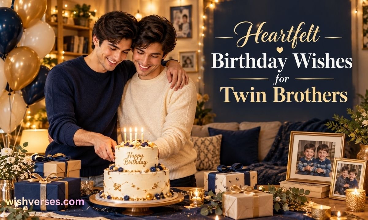 Heartfelt Birthday Wishes for Twin Brothers