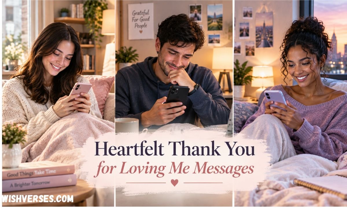 Heartfelt Thank You for Loving Me Messages