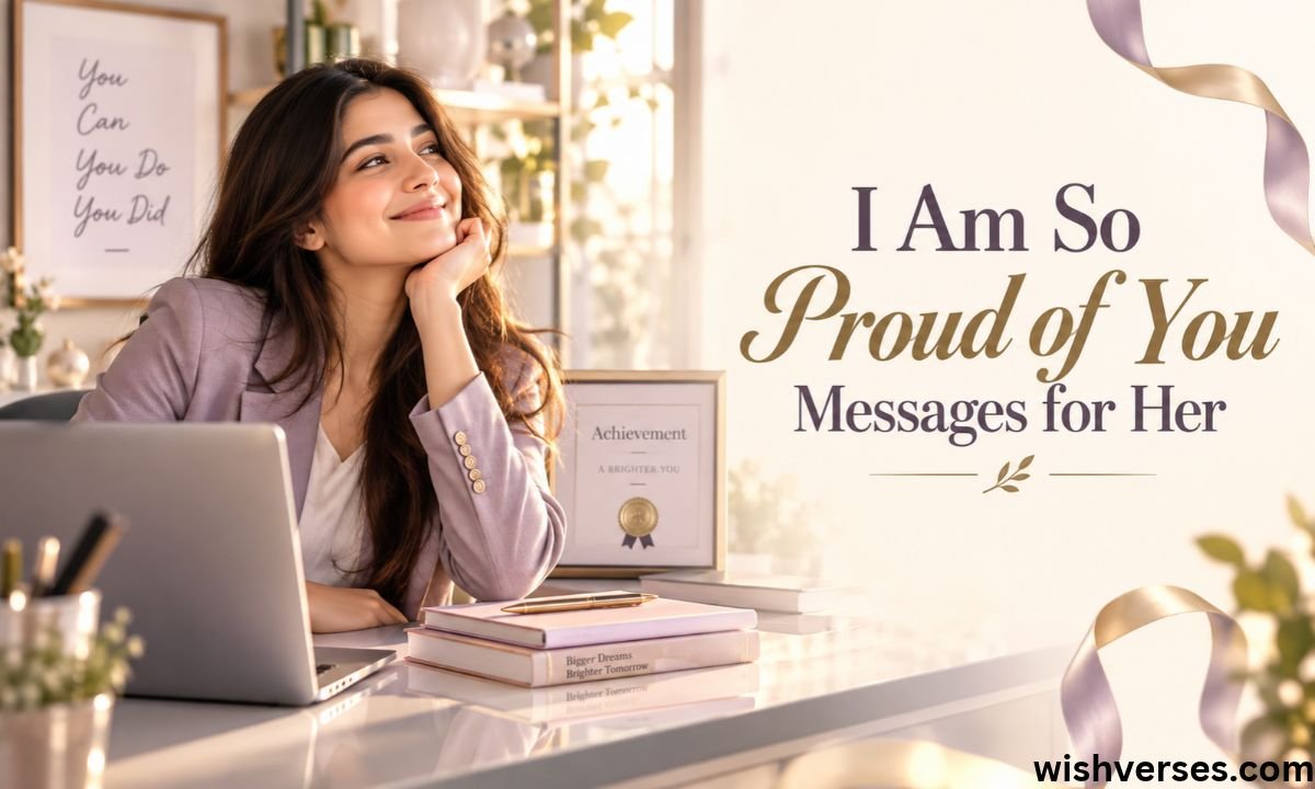 I Am So Proud of You Messages for Her