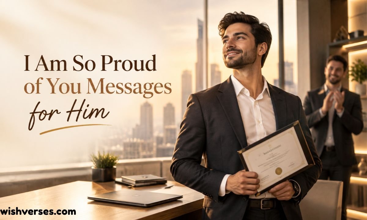 I Am So Proud of You Messages for Him