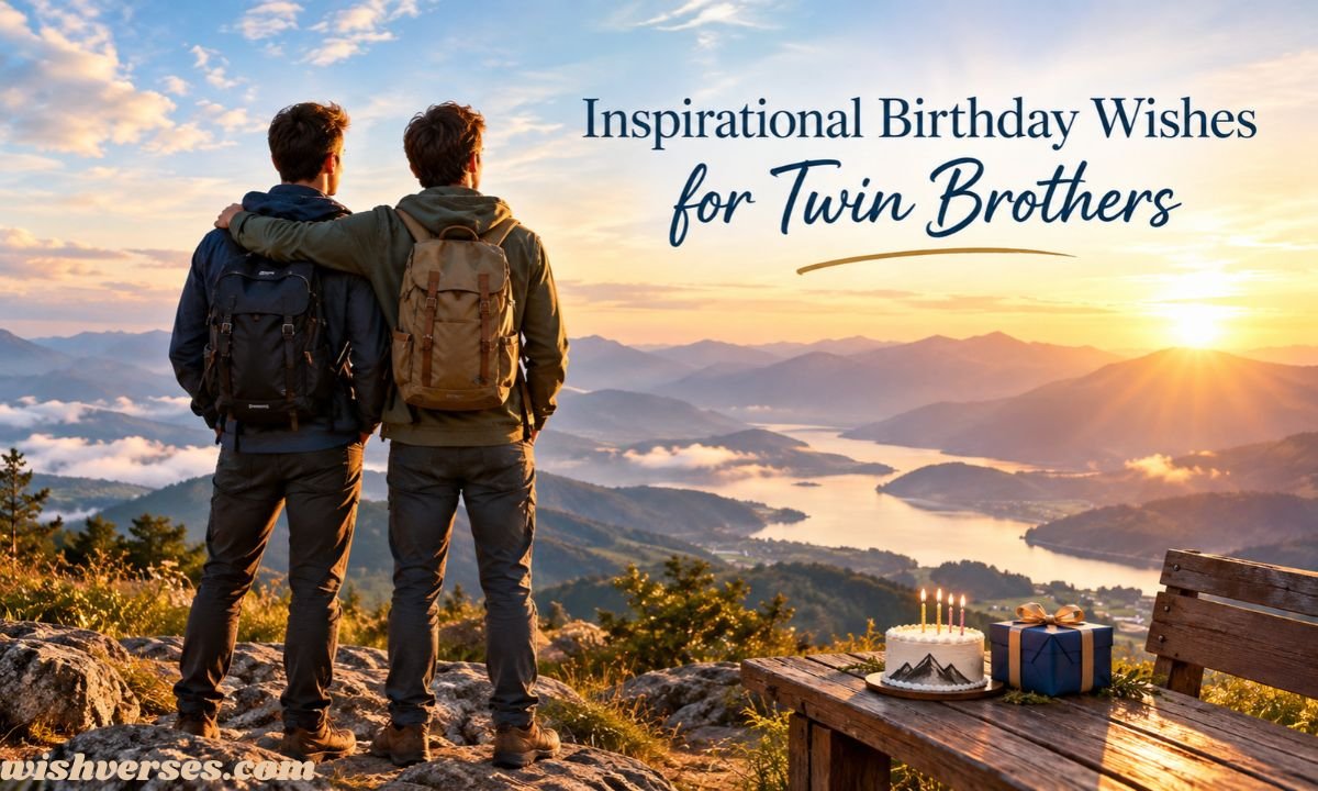 Inspirational Birthday Wishes for Twin Brothers