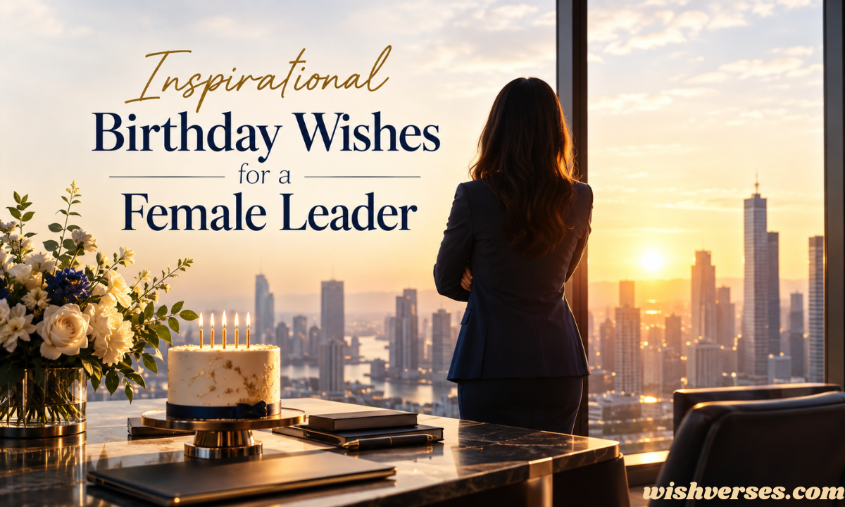 Inspirational Birthday Wishes for a Female Leader